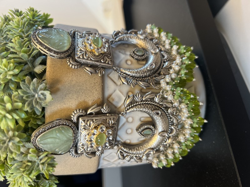 Green Earrings