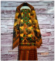 Embroidered Cotton Three Piece Set
