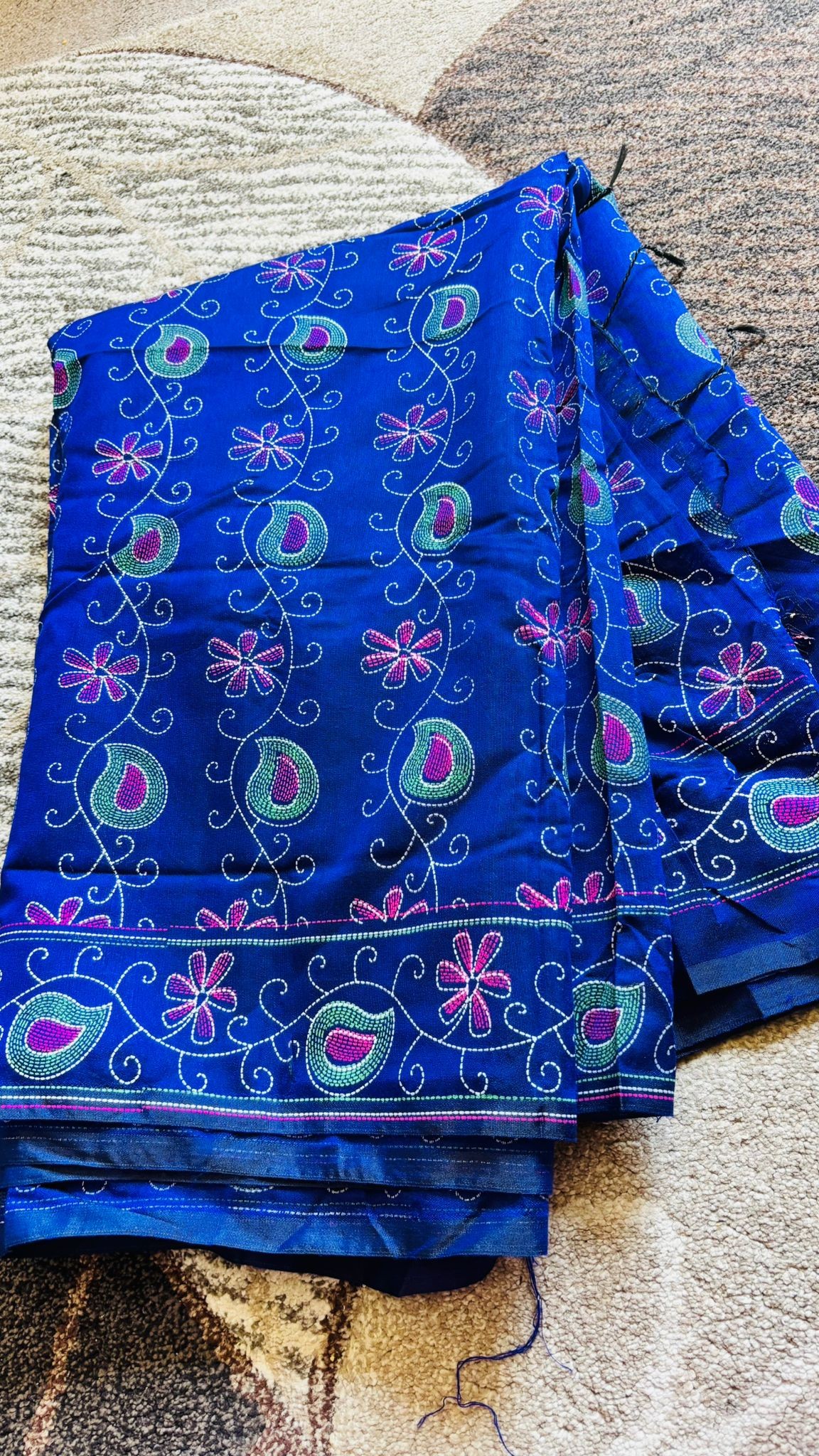 Cotton printed saree